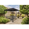 Pergola ogrodowa tarasowa MIRADOR 80 Solid 3 x 4 m Antracyt